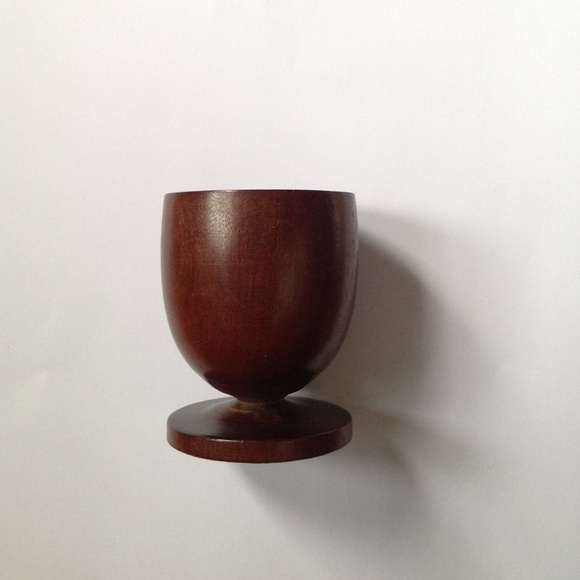Mahogany Wooden Goblet Wine Cup Shot Party Groomsmen Decoration 2.5 X 2 - Picture 1 of 8